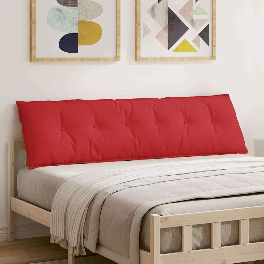 vidaXL Poduszka na plecy Czerwony 180 x 19 x 50 cm tkanina 42014928