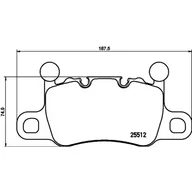Klocki hamulcowe - Klocki hamulcowe - komplet BREMBO P 65 038 - miniaturka - grafika 1