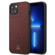 Etui i futerały do telefonów - Mercedes MEHCP13MPSQRE iPhone 13 6,1" czerwony/red hardcase Leather Stars Pattern Mer006961-0 - miniaturka - grafika 1