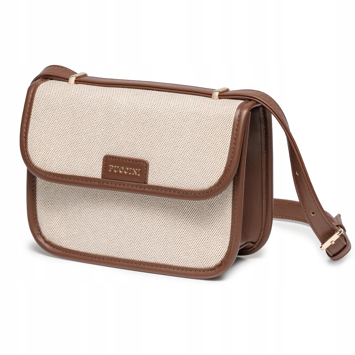 PUCCINI Torebka Damska Listonoszka Miejska Elegancka Na Pasku BK1251013M-2