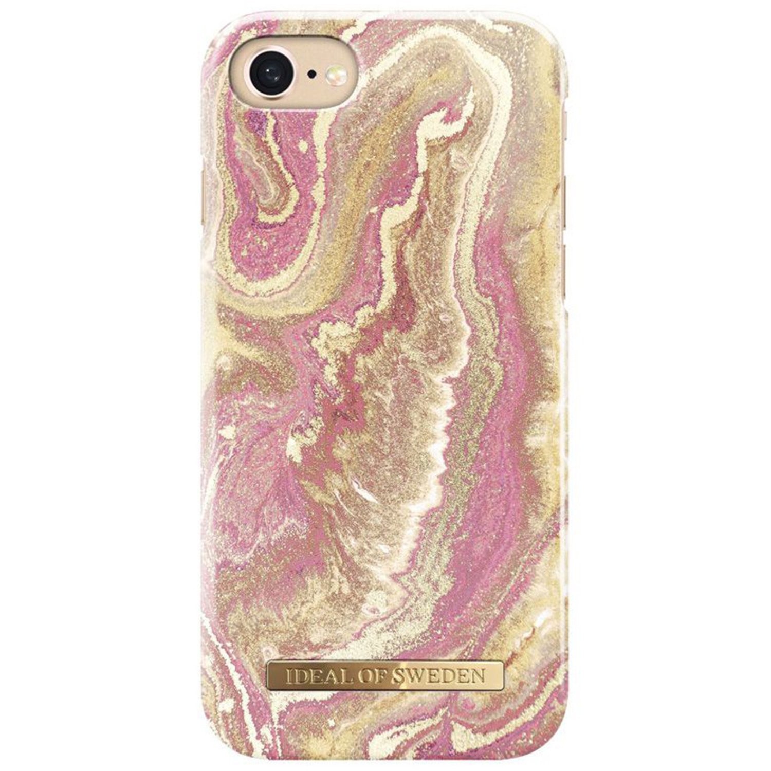 iDeal of Sweden Fashion Case etui na telefon iPhone 8/7/6/6S złoty róż marmurowy
