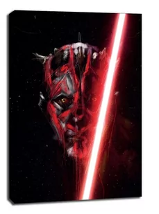Star Wars Gwiezdne Wojny Darth Maul - obraz na płótnie Wymiar do wyboru: 90x120 cm - Obrazy i zdjęcia na płótnie - miniaturka - grafika 1