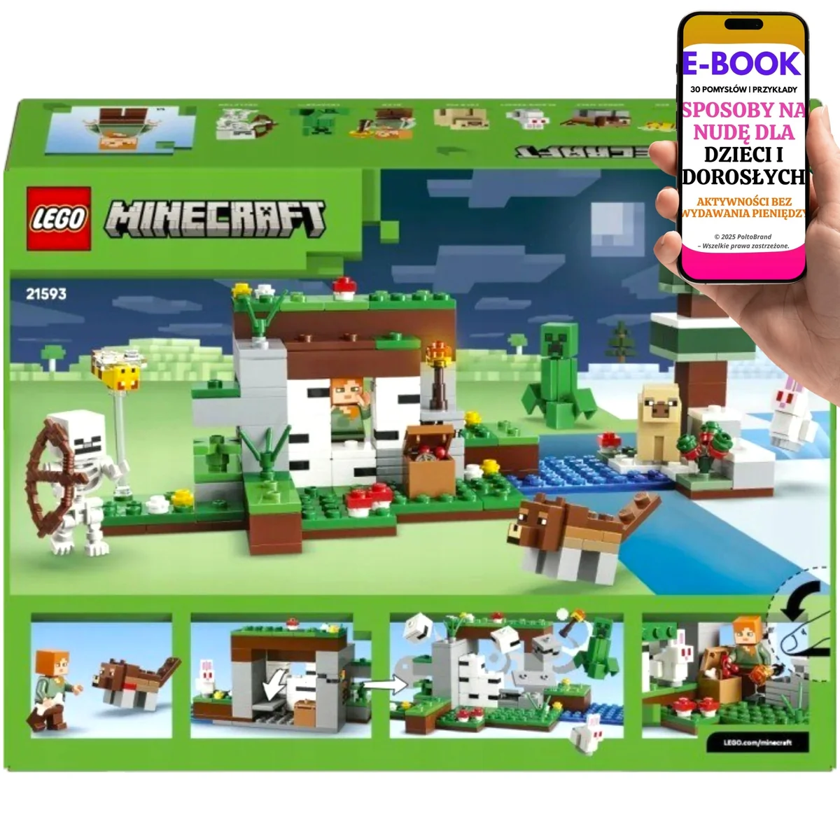 LEGO MINECRAFT Przetrwanie pierwszej nocy Na Święta Urodziny 8 21593