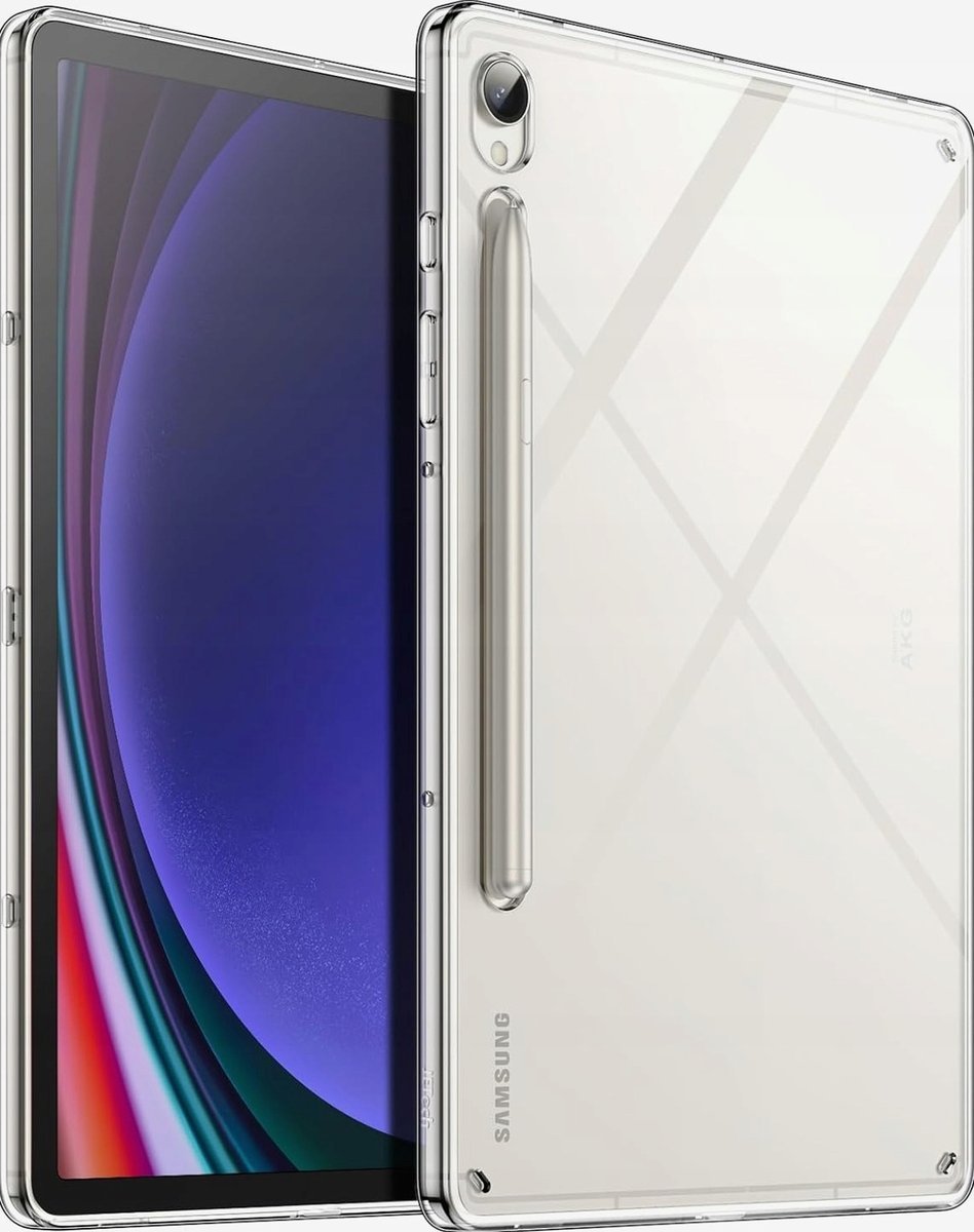 JETech Przejaśniać Etui dla Samsung Galaxy Tab S9 11 Cala, Nie Żółknie Przezroczyste Szczupły Osłona z Twardym PC Tył i Miękkim TPU, Obsługuje Ładow..