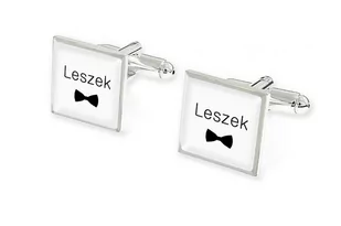 Eleganckie Męskie Spinki Koszulowe Leszek - Spinki do mankietów i krawatów - miniaturka - grafika 1