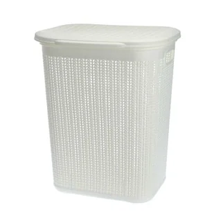Kosz na bieliznę 50 l WILLOW biały - Kosze na bieliznę - miniaturka - grafika 1