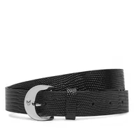 Paski - Pasek Damski Calvin Klein Classic Buckle Lizard Emboss 25Mm LV04F7041G Czarny - miniaturka - grafika 1