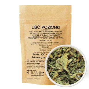 Poziomka liść 50g ZIELARZPOLSKI.PL - Przyprawy i zioła sypkie - miniaturka - grafika 1