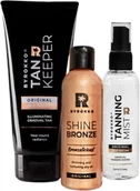 Balsamy i kremy do opalania - Byrokko Glammed Up Bundle Tan Keeper + Tanning Mist + Shine Bronze - miniaturka - grafika 1
