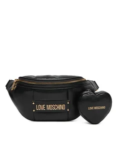LOVE MOSCHINO Saszetka nerka JC4323PP0NKM100A Czarny - Nerki - miniaturka - grafika 1