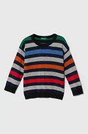 Swetry dla chłopców - United Colors of Benetton sweter dziecięcy lekki - miniaturka - grafika 1