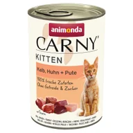 Mokra karma dla kotów - Zestaw Animonda Carny Kitten, 24 x 400 g - Cielęcina, kurczak i indyk - miniaturka - grafika 1