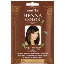 Venita Henna Color, odżywka koloryzująca, saszetka, 113 Jasny Brąz, 30 g - Farby do włosów i szampony koloryzujące - miniaturka - grafika 1