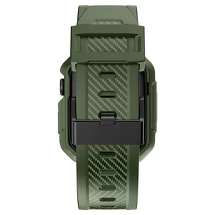 Kingxbar CYF537 2w1 pancerne etui Apple Watch SE, 8, 7, 6, 5, 4, 3, 2, 1 (45, 44, 42 mm) z paskiem zielone - Akcesoria do smartwatchy - miniaturka - grafika 4