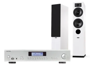 Rotel A14 MkII (srebrny) + Tesi 5 (biały) - Zestawy stereo - miniaturka - grafika 1