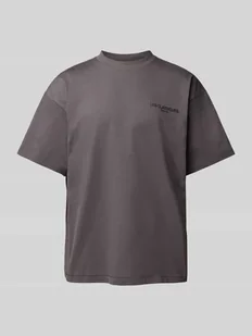 T-shirt z nadrukiem z logo - Koszulki męskie - miniaturka - grafika 1