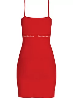 Sukienki - Calvin Klein Sukienka w kolorze czerwonym - grafika 1