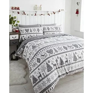Noel Noel Kołdra poszwa na kołdrę i poszewka na poduszkę pościel zestaw choinek, szary, pojedynczy 12395591 - Pościel - miniaturka - grafika 1