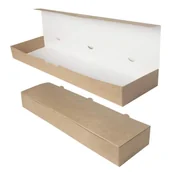 Opakowania gastronomiczne - Pudełko papierowe na zapiekankę 38x11x5 100szt - miniaturka - grafika 1