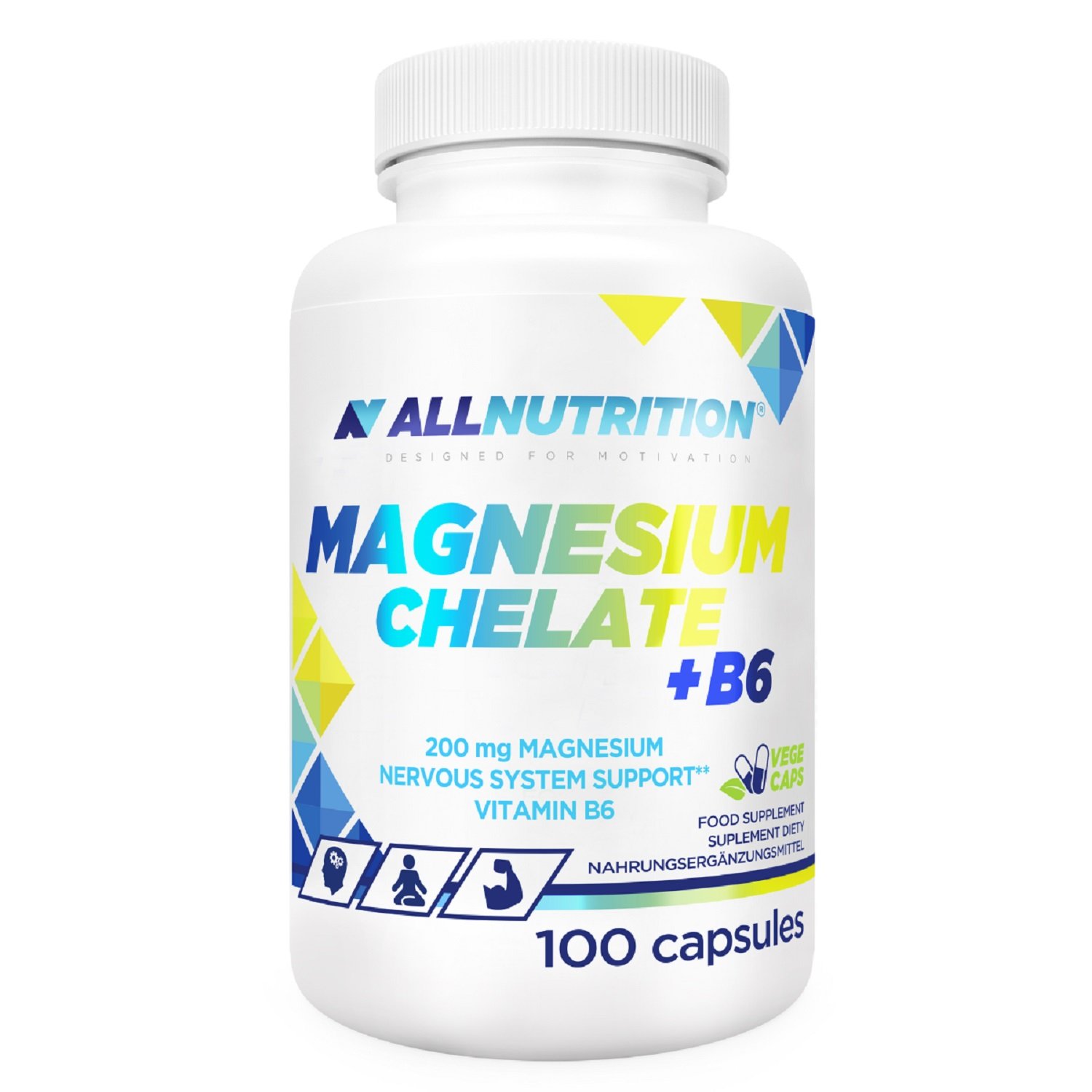 Allnutrition Magnesium Chelate + B6, kapsułki