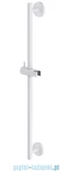 Baterie umywalkowe - Omnires Drążek prysznicowy 66 cm biały mat DR12WM - miniaturka - grafika 1
