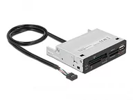 Czytniki kart pamięci - Delock 3,5" USB 2.0 Card Reader 5 Slot + 1 x gniazdo USB 2.0 Typ-A - miniaturka - grafika 1