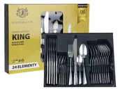 Zestawy sztućców - Sztućce Zestaw Komplet Sztućców 24 El połysk 6 os. - miniaturka - grafika 1