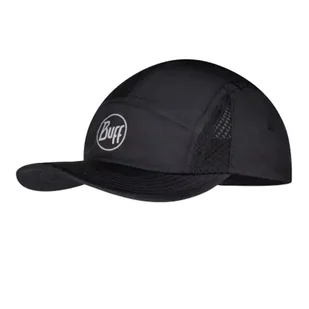 BUFF Czapka do biegania z daszkiem 5 PANEL CAP R-Solid Black - Lekkoatletyka - miniaturka - grafika 1