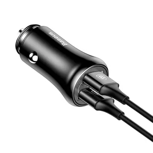 Baseus Gentleman uniwersalna ładowarka samochodowa 2x USB 4.8A czarny (CCALL-GB01) - Ładowarki samochodowe - miniaturka - grafika 7