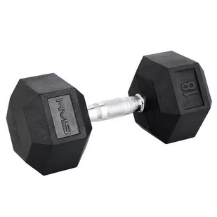 HEX PRO BLACK 18 KG HANTLA HMS - Hantle i ciężarki - miniaturka - grafika 1
