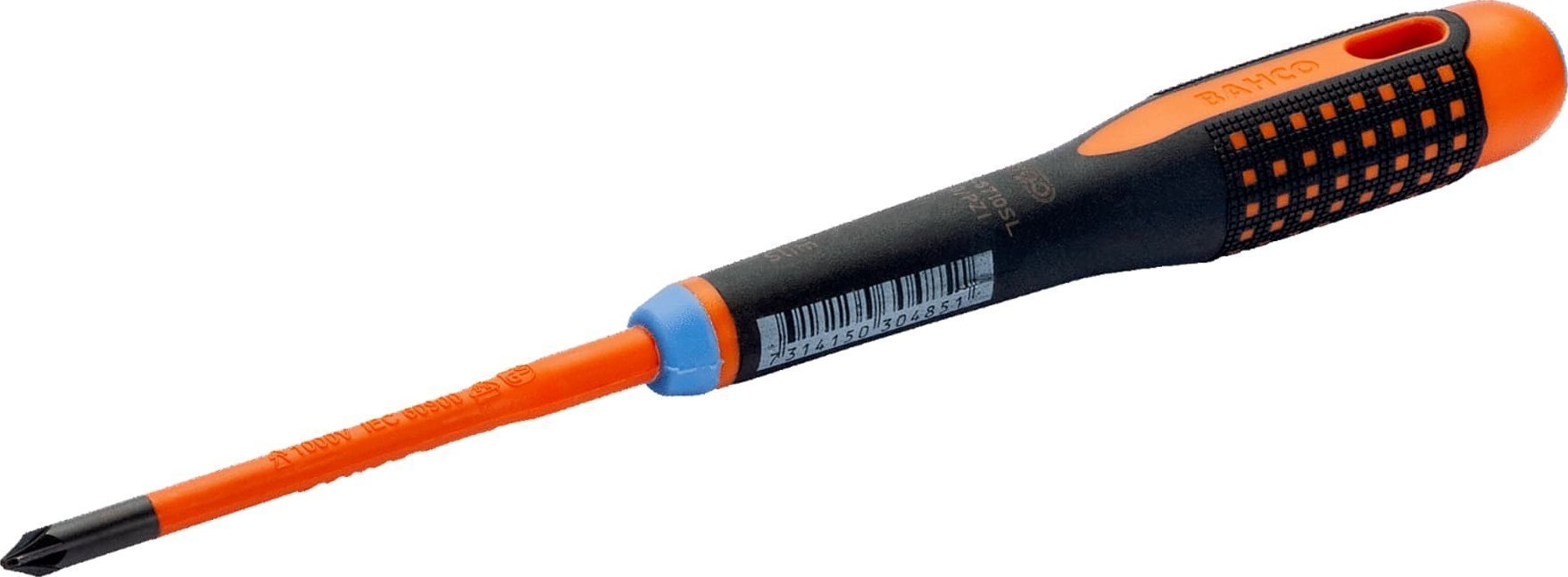 Bahco Izoliuotas atsuktuvas ERGO™ SLIM Combi SL6/PZ2x100mm 1000V VDE, automatiniams jungikliams