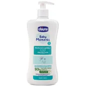 Kosmetyki kąpielowe dla dzieci - Chicco PŁYN DO KĄPIELI PROTECTION 500 ML 0 M+ Baby Moments TOW018713 - miniaturka - grafika 1