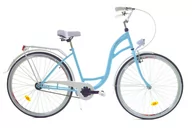Rowery - Rower Dallas City 28" 1spd - niebieski z białym - miniaturka - grafika 1