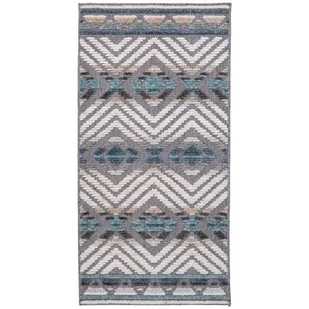 Dywan wewnętrzny MULTIDECOR Nepal Pasy 508233 80 x 153 cm Niebieski - Dywany - miniaturka - grafika 1