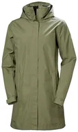 Kurtki damskie - Helly Hansen Damski długi płaszcz W Aden, zielony, XS - miniaturka - grafika 1