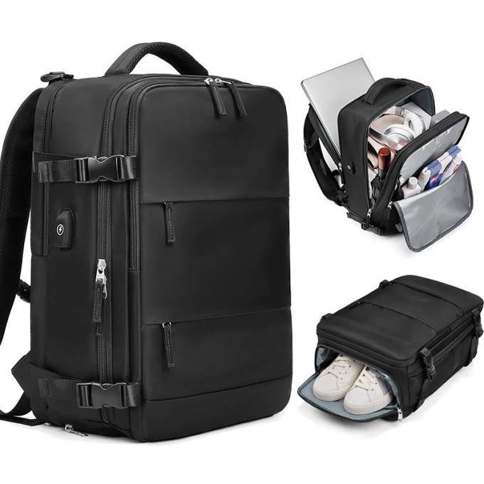 Plecak do samolotu bagaż podręczny Ryanair Wizzair kabinowy Usb 45x28cm