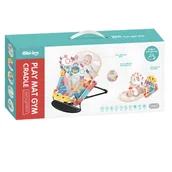 Maty edukacyjne - ZESTAW GIMNASTYCZNY 2w1 MATA DO LEŻENIA + KOŁYSKA PIANINKO ŚWIATŁO DŹWIĘK - miniaturka - grafika 1