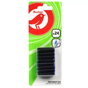 Auchan - Wkład zmywalny atrament niebieski zmywalny - Przybory szkolne - miniaturka - grafika 1