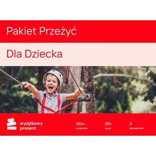 Karta podarunkowa WYJĄTKOWY PREZENT Pakiet Przeżyć - Dla Dzieci - Kody i doładowania cyfrowe - miniaturka - grafika 1
