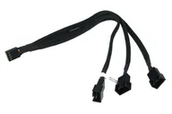 Kable - Phobya 81098 rozgałęziacz 4-pin PWM na 3 x 4-pin PWM 30cm Black 81098 - miniaturka - grafika 1