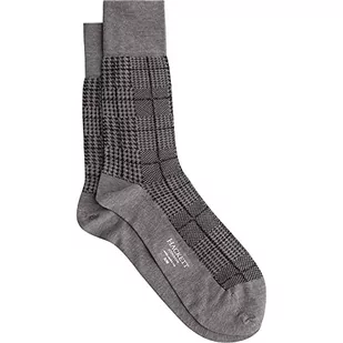 Hackett London Męskie skarpety POW, szare/leśne, S/M - Skarpetki męskie - miniaturka - grafika 1