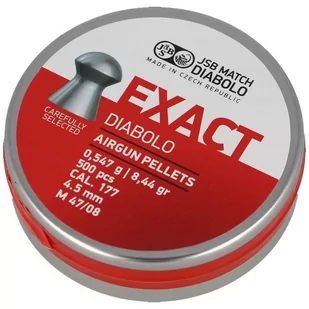 JSB - Śrut do wiatrówki Diabolo Exact 4.52 mm - 500 szt. - 546237-500 - Amunicja do wiatrówek - miniaturka - grafika 1