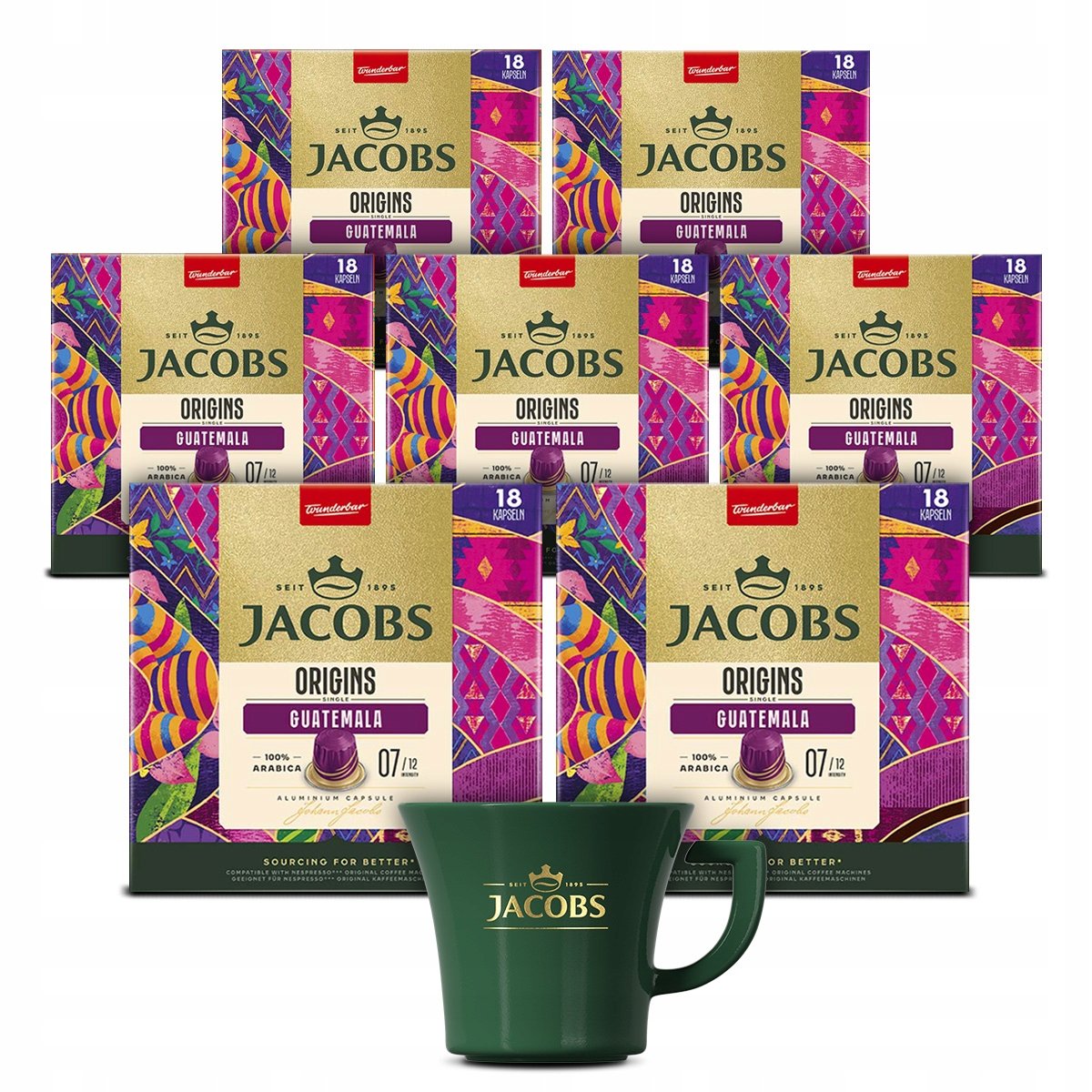 Kapsułki Jacobs do Nespresso(r)* Origins Guatemala 6+1 opakowanie Gratis!