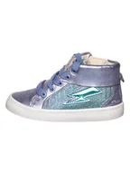 Buty dla dziewczynek - Clarks Skórzane sneakersy w kolorze fioletowym - miniaturka - grafika 1