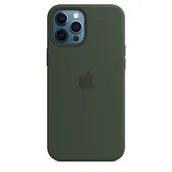 Etui i futerały do telefonów - Etui na Apple iPhone 12 Pro Max APPLE Silicone Case with MagSafe, Cypress Green - miniaturka - grafika 1
