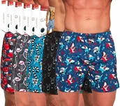 Majtki męskie - ﻿CORNETTE BOKSERKI CLASSIC luźne dużo wz- 5 szt XXL - miniaturka - grafika 1