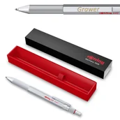 Zestawy piśmiennicze - 3 w 1 Długopis i ołówek MULTIPEN Rotring 600 Srebrny z grawerem - miniaturka - grafika 1