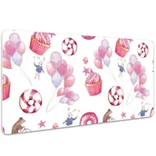 Podkładki na biurko - Duża podkładka na biurko Słodycze i balony 100x50cm, Dywanomat - miniaturka - grafika 1