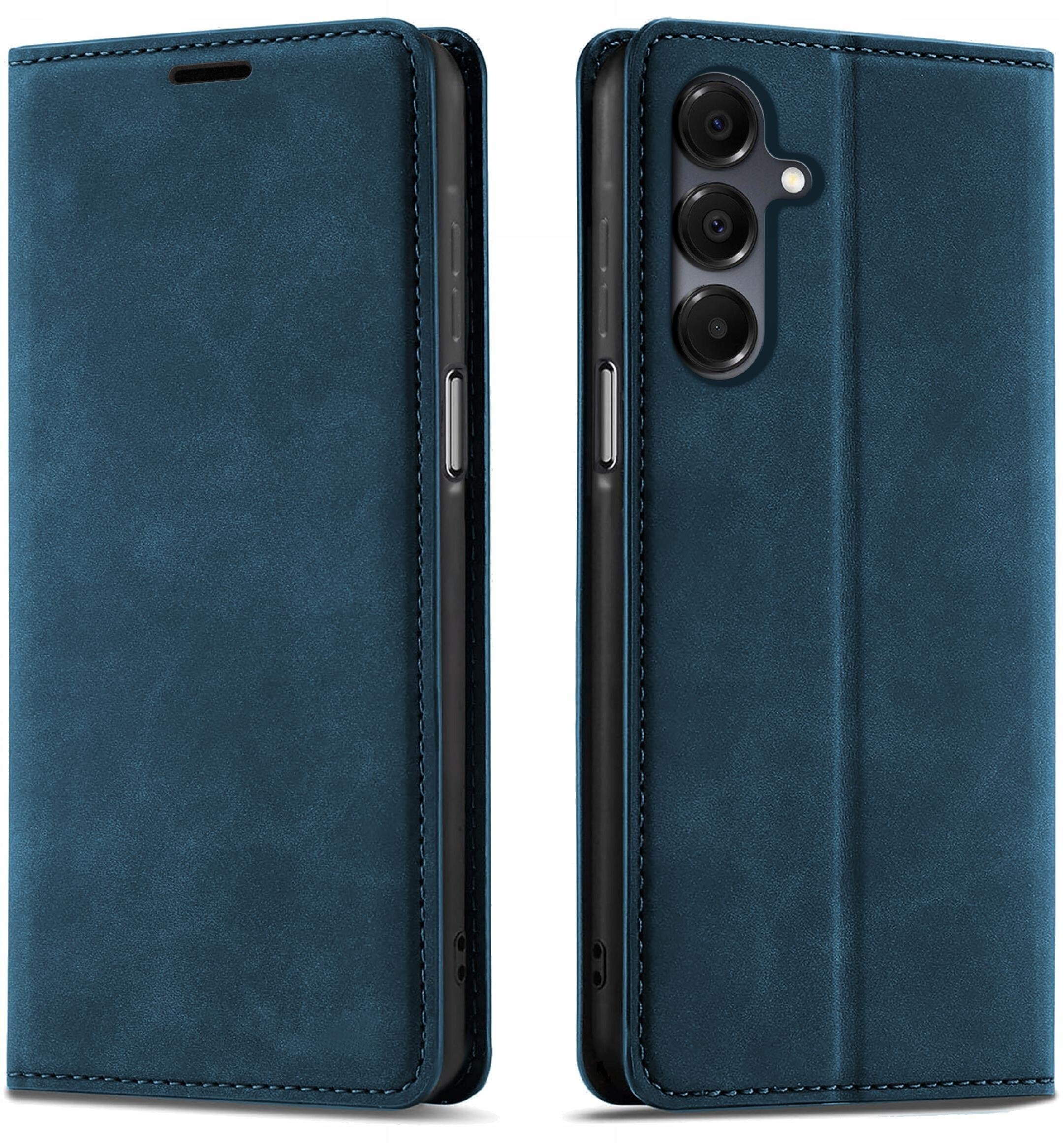 krainaGSM Etui Z Klapką Do Samsung A16 5G Zamykane Magnetyczne Skórzane + Szkło