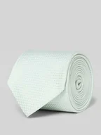 Krawaty i muchy męskie - Krawat jedwabny z fakturowanym wzorem - miniaturka - grafika 1